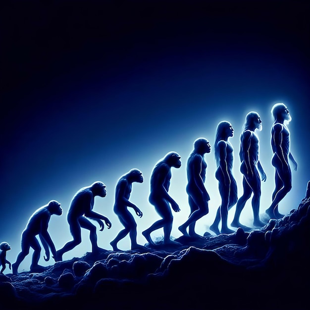 Photo the evolution of the human species