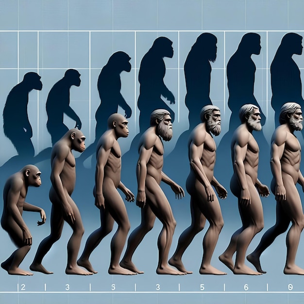 Photo the evolution of the human species