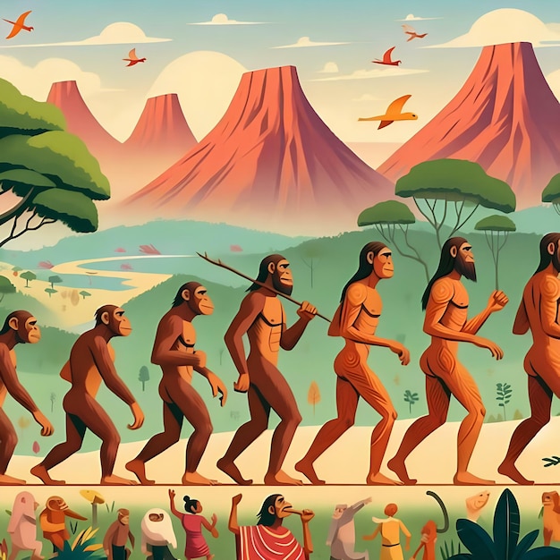 the evolution of the human species