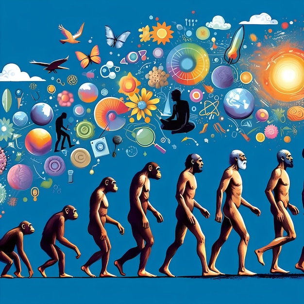 Photo the evolution of the human species