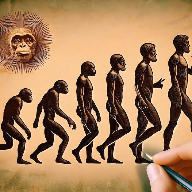 Photo the evolution of the human species