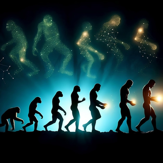 Photo the evolution of the human species