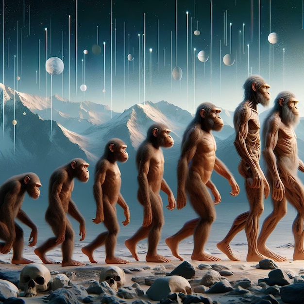 the evolution of the human species