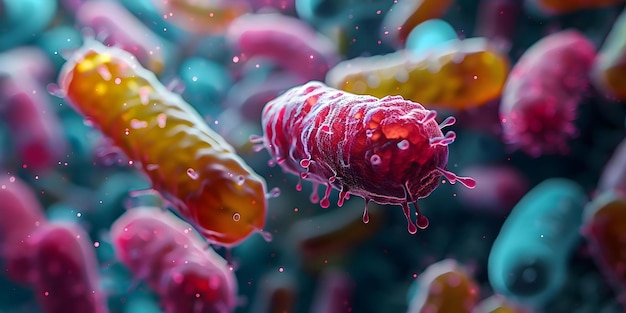 Examining the Role of Probiotic Bacteria in Digestion and Health Concept Gut Microbiota Health Benefits Digestive System Probiotic Strains Nutritional Wellness