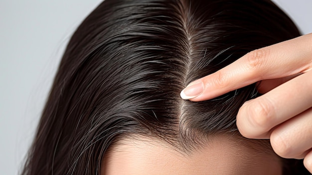 Examining Scalp and Hair Health Issues CloseUp