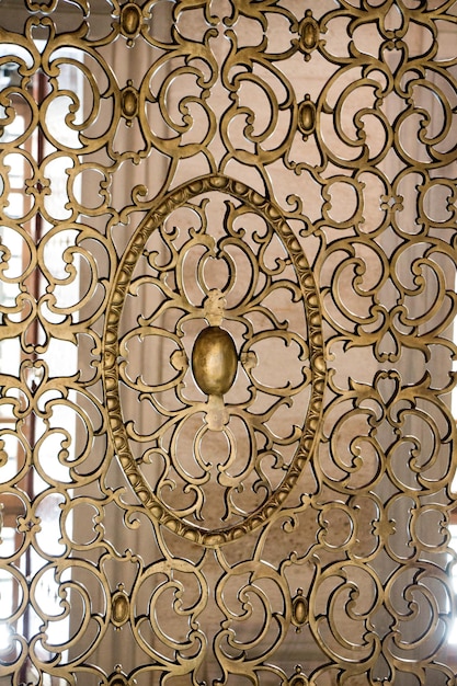 Example of Ottoman art patterns applied on metal