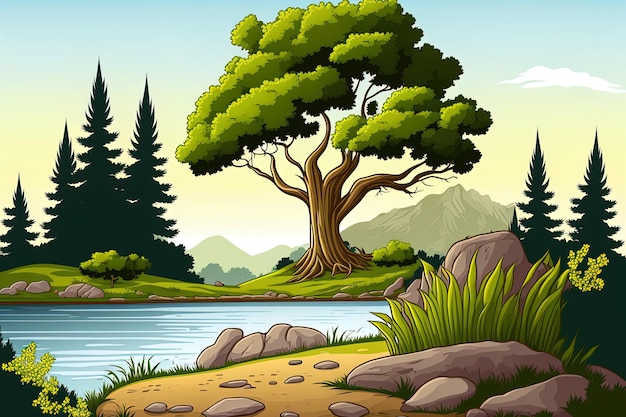 Examples of natural backgrounds