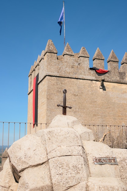 Excalibur sword from the castle of Almodovar del Rio Andalusia Spain