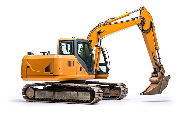 excavate equipment heavy construct shovel digger machine industrial machinery bucket yello