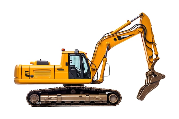 Excavator isolated on a transparent background