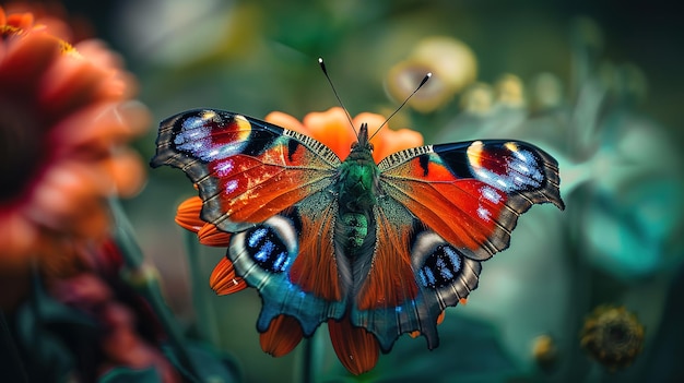 Excellent color a majestic Blue peacock