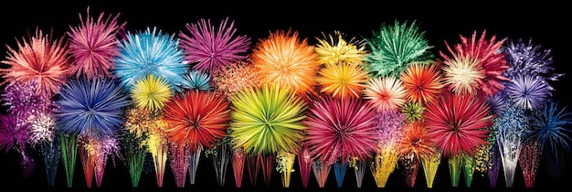 Photo excitement captured in a burst of colorful fireworks