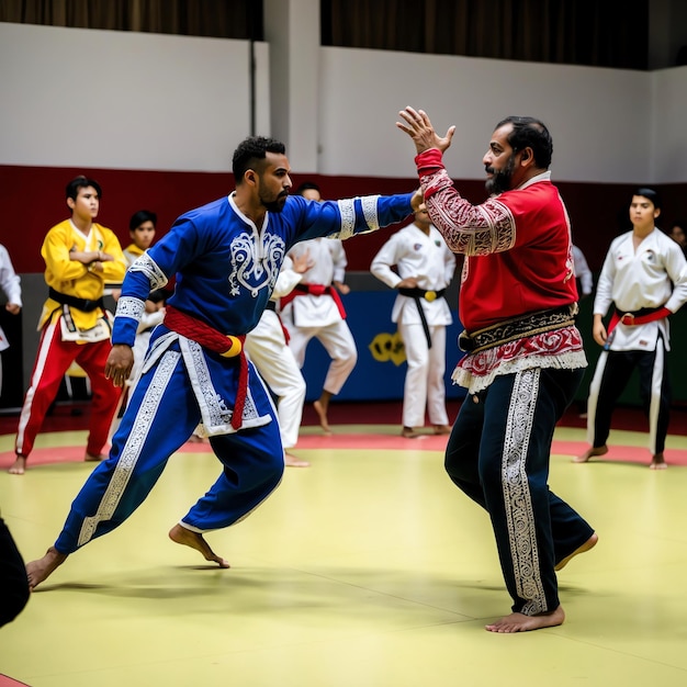 Photo exciting capoeira photos of group choreography