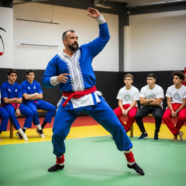 Photo exciting capoeira photos of group choreography