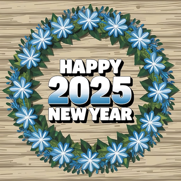 Photo exciting and colorful new year 2025