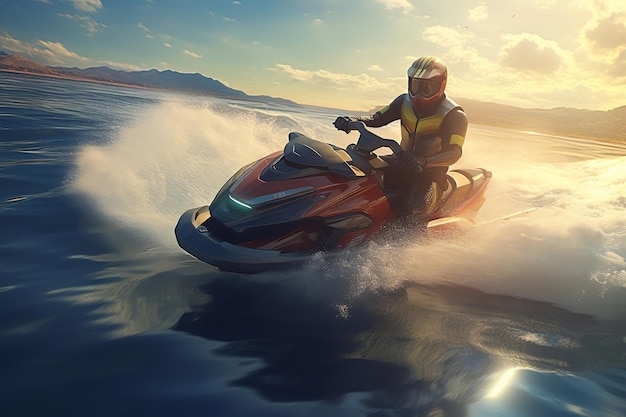 Exciting Jet Ski Adventure Generative AI