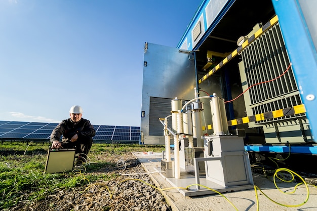 Execution of electrical measuring works on the power transformer