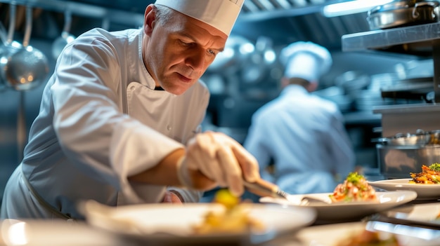 Executive chef in a fine dining restaurant curating exquisite menus