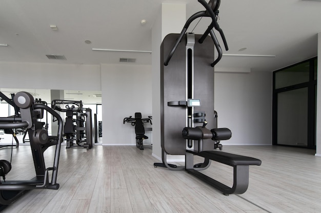 Exercise Machines In A Modern Gym