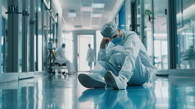 The Exhausted Medical Worker