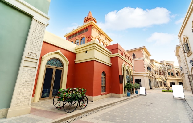 The exotic architecture on Haihua Island, Hainan, China.