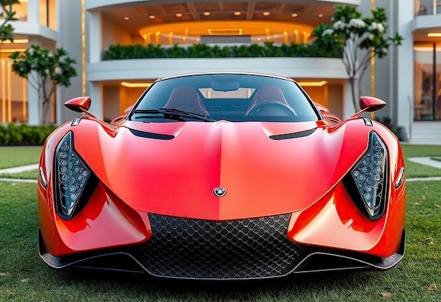 Photo exotic cars futuristic sport car