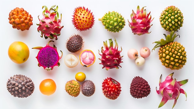 Exotic Fruits Collection Dragon Fruit Rambutan Salak and More