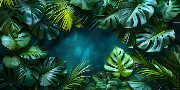 Exotic Jungle Vibes Trendy Splitleaf Philodendron and Monstera Plant Pattern Concept Exotic Plants Jungle Decor Philodendron Patterns Monstera Inspiration