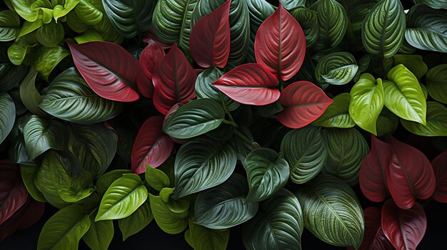 exotic leaves wallpaper