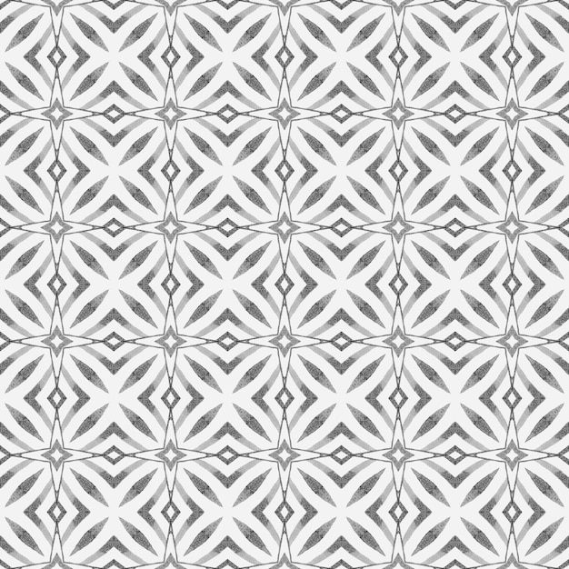 Exotic seamless pattern Black and white