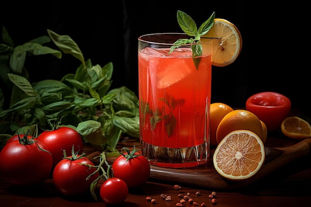 Exotic Tomato Quencher Tomato juice picture photography