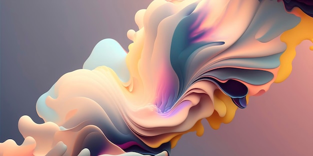 Expansive PastelColored Abstract Design for Wallpaper