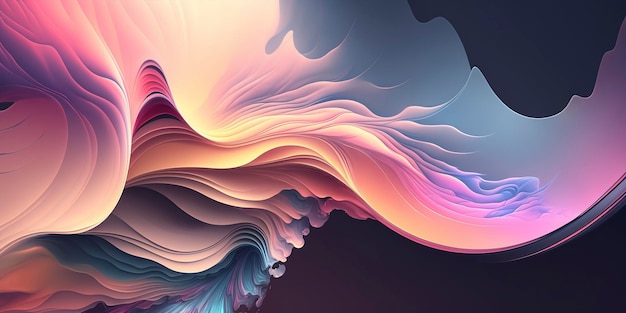 Expansive PastelColored Abstract Design for Wallpaper