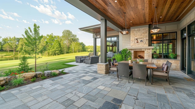 Photo expansive patio