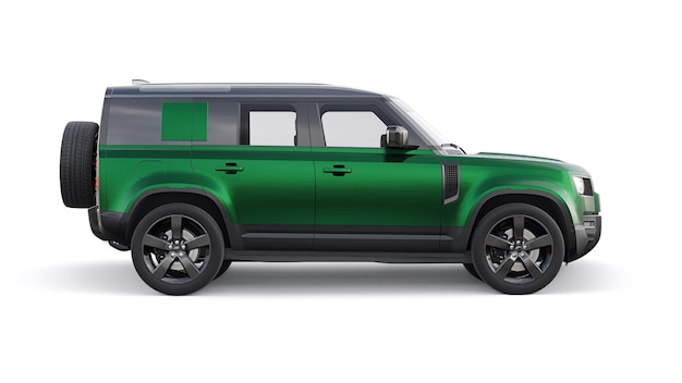 Expedition SUV for rural areas and outdoor activities 3d render