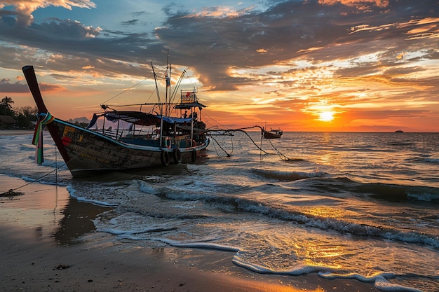 Experience the cultural charm of Hua Hin Beach whe generative ai