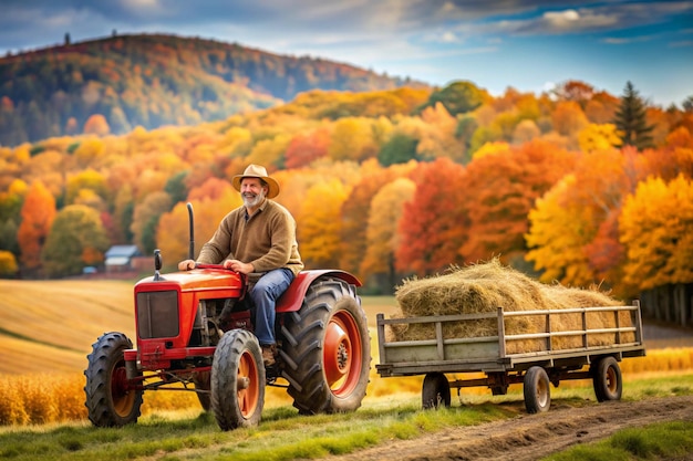 Photo experience the joy of hayrides and corn maze