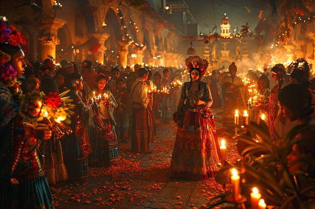 Experience the magic of Posada processions and rit generative ai