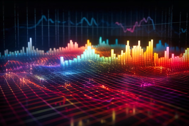 Experience the mesmerizing transformation of a live business data chart