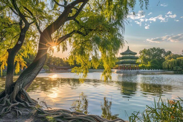 Experience the serenity of Beihai Park a tranquil generative ai