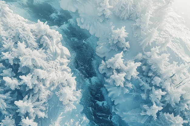 Experience the sublime beauty of frozen lakes and generative ai