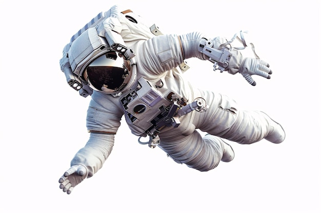 Exploration Beyond Boundaries 3D Astronaut in Space Suit Floating in High Resolution