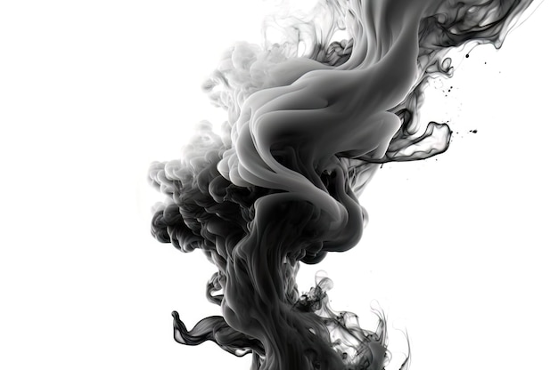 Explore the beauty of ink with fluid black ink banner generative ai