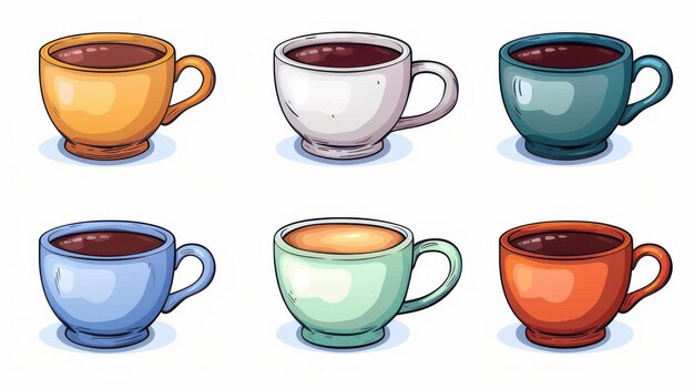 Photo explore a curated collection of stylish coffee cup clipart