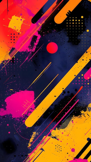 Explore the dynamic world of vibrant abstract neon art filled with bold colors and engaging digital