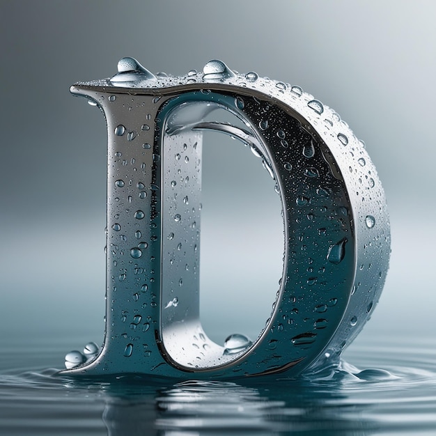 Photo explore liquid 3d typography