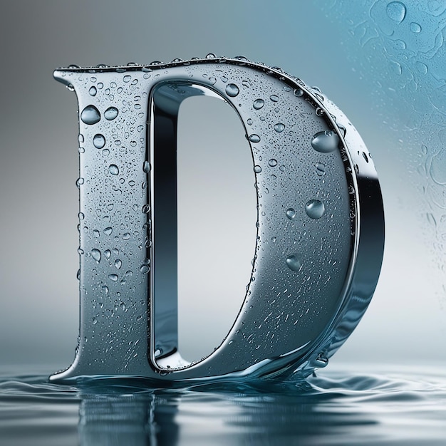 Photo explore liquid 3d typography