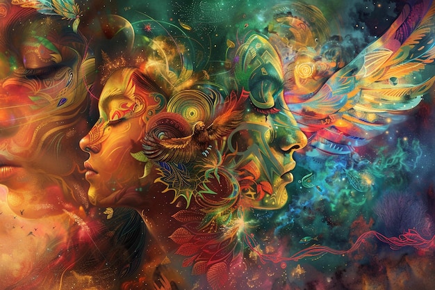 Explore the mystical realms of consciousness with generative ai