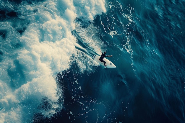 Explore the pristine surf breaks where surfers pad generative ai