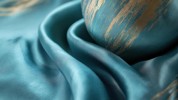 Photo explore the smooth and luxurious textures of silk for fashion and interior design inspiration